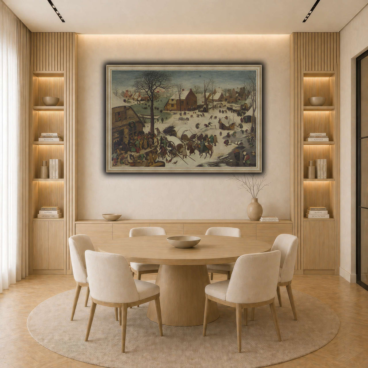Pieter_Bruegel_he_Numbering_at_Bethlehem light neutral-dining room