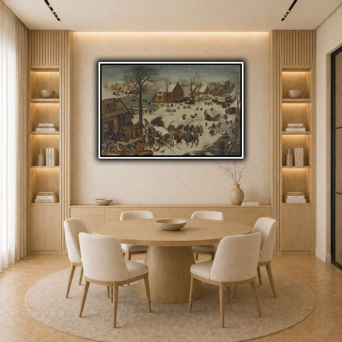 Pieter_Bruegel_he_Numbering_at_Bethlehem light neutral-dining room