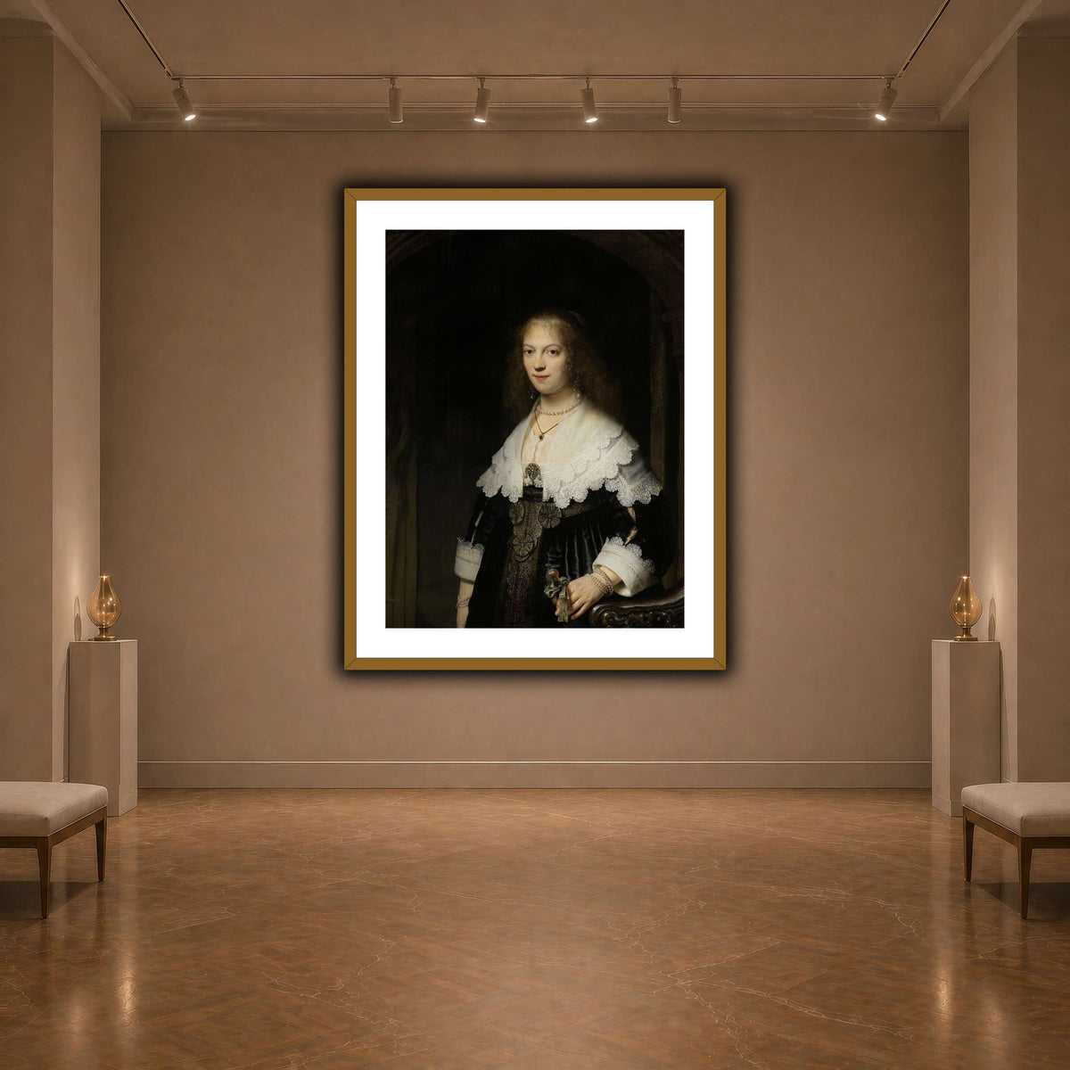 Portrait-of-a-Woman-Possibly-Maria-Trip_Rembrandt-van-Rijn dark neutral-agallery