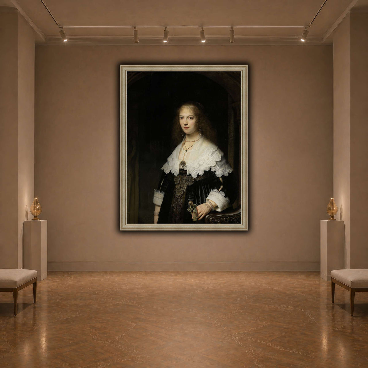 Portrait-of-a-Woman-Possibly-Maria-Trip_Rembrandt-van-Rijn dark neutral-agallery