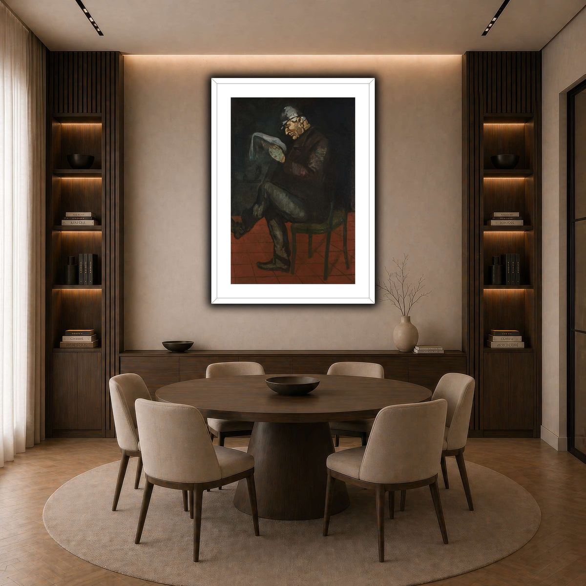 Portrait_de_Louis_Paul_Cezanne dark neutral-dining room