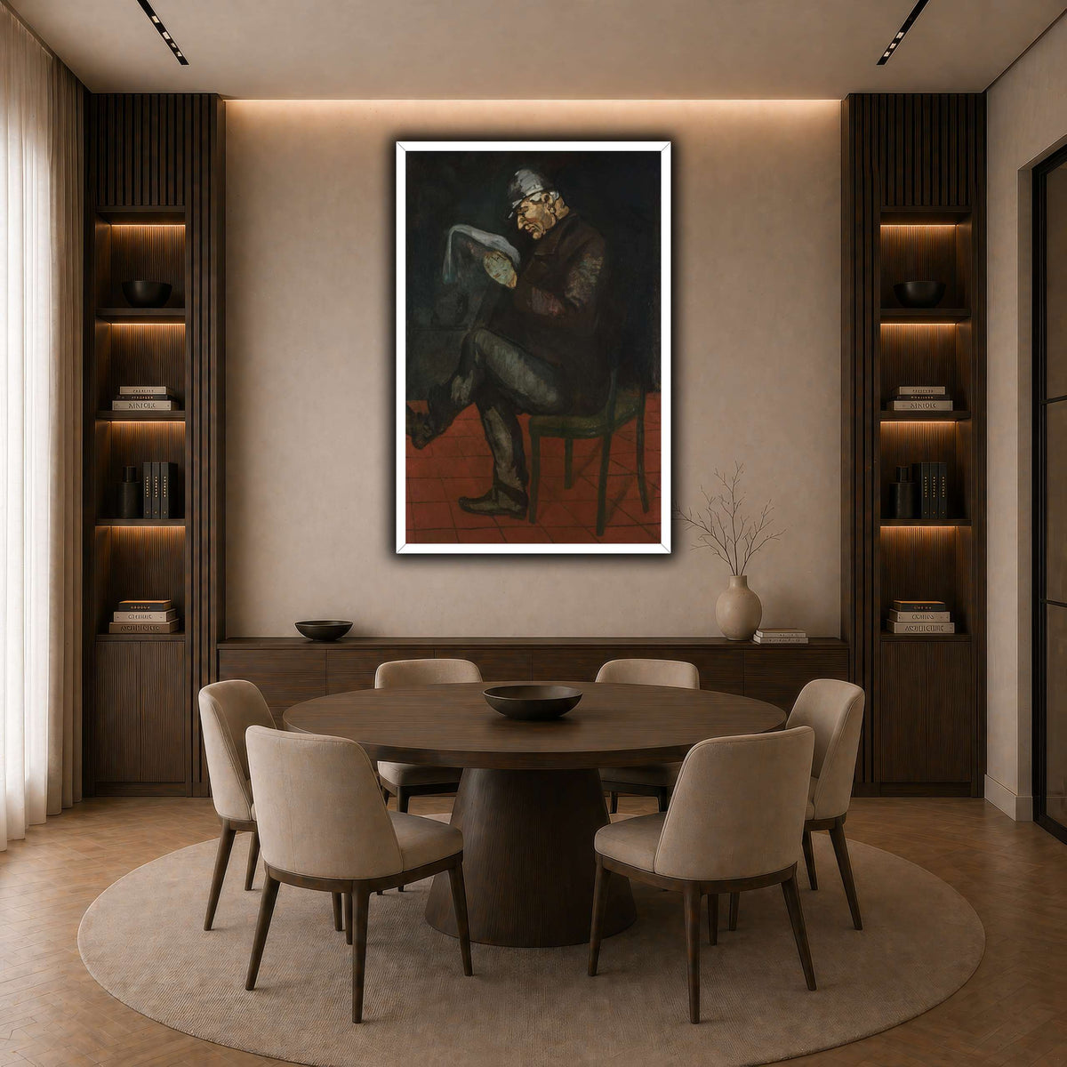 Portrait_de_Louis_Paul_Cezanne dark neutral-dining room