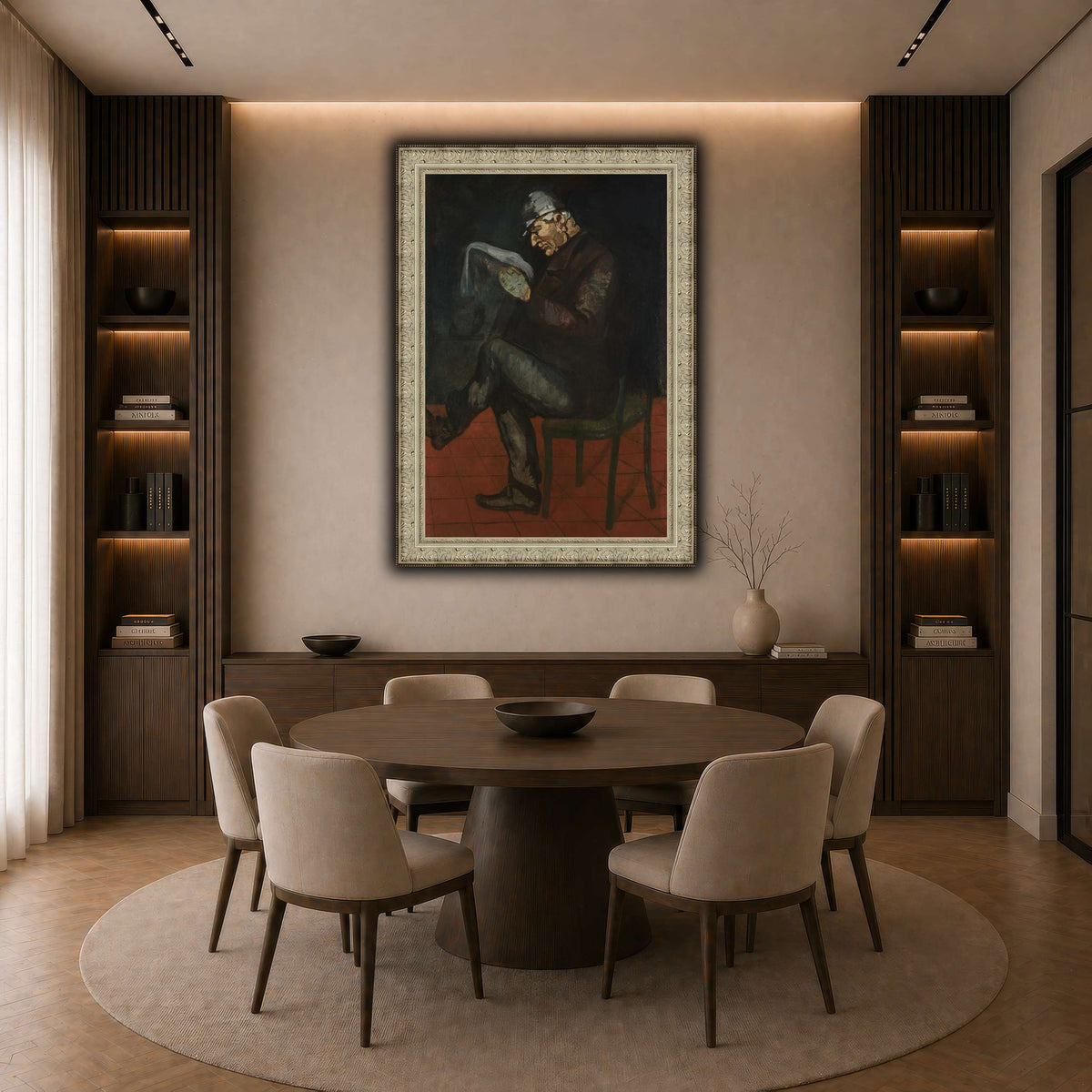 Portrait_de_Louis_Paul_Cezanne dark neutral-dining room