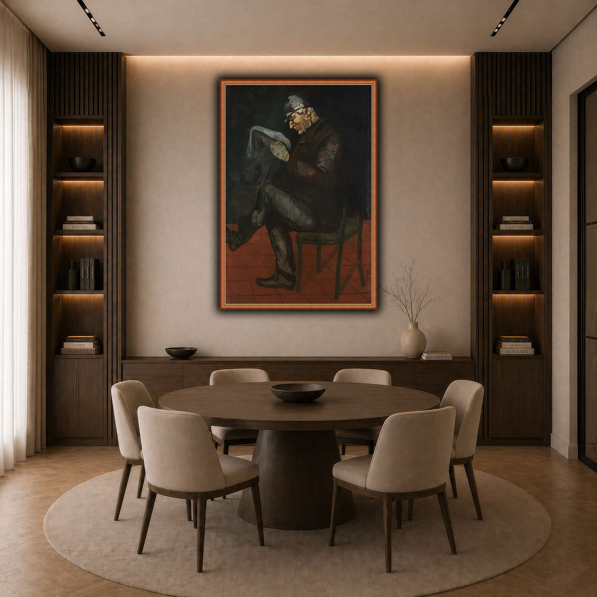 Portrait_de_Louis_Paul_Cezanne dark neutral-dining room