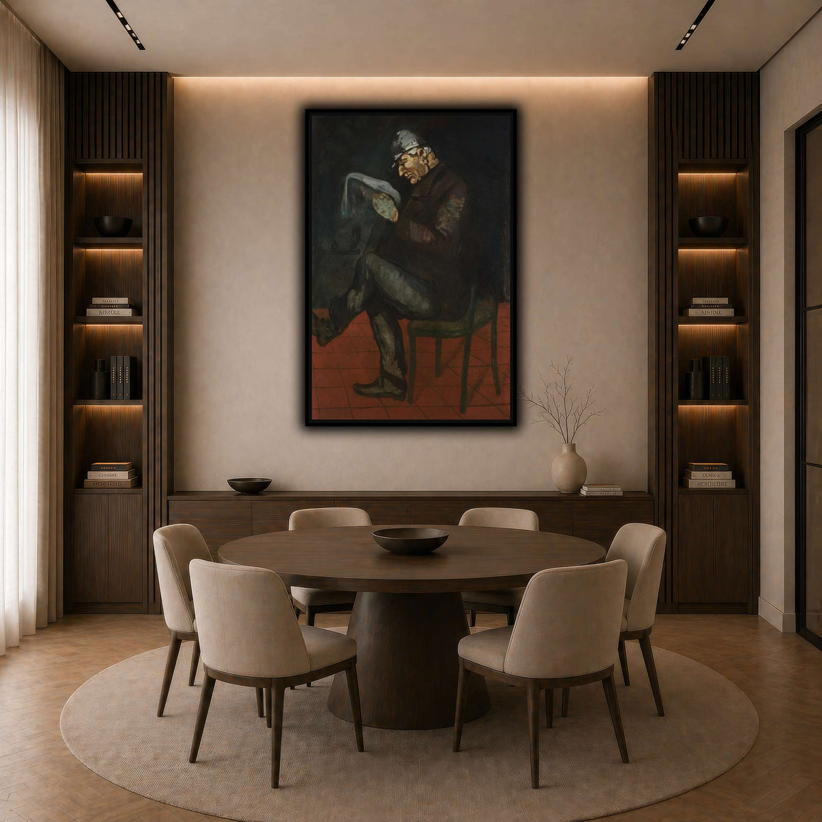 Portrait_de_Louis_Paul_Cezanne dark neutral-dining room