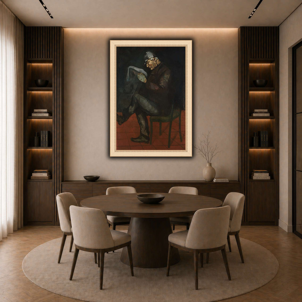Portrait_de_Louis_Paul_Cezanne dark neutral-dining room