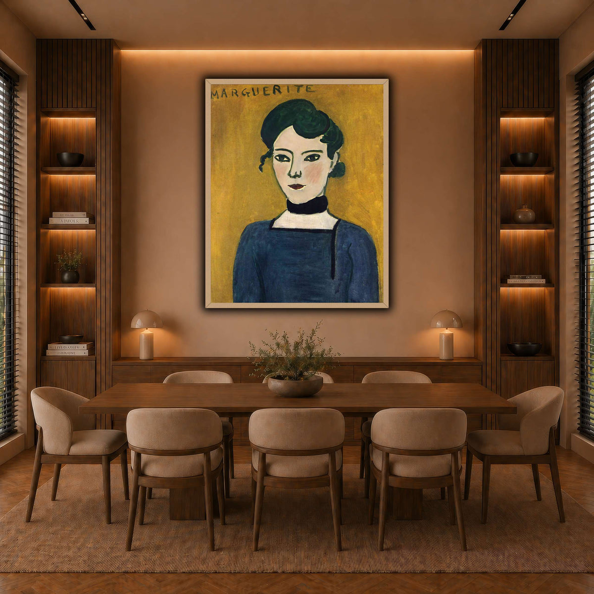 Portrait_de_Marguerite_Henri_Matisse warm-dining room