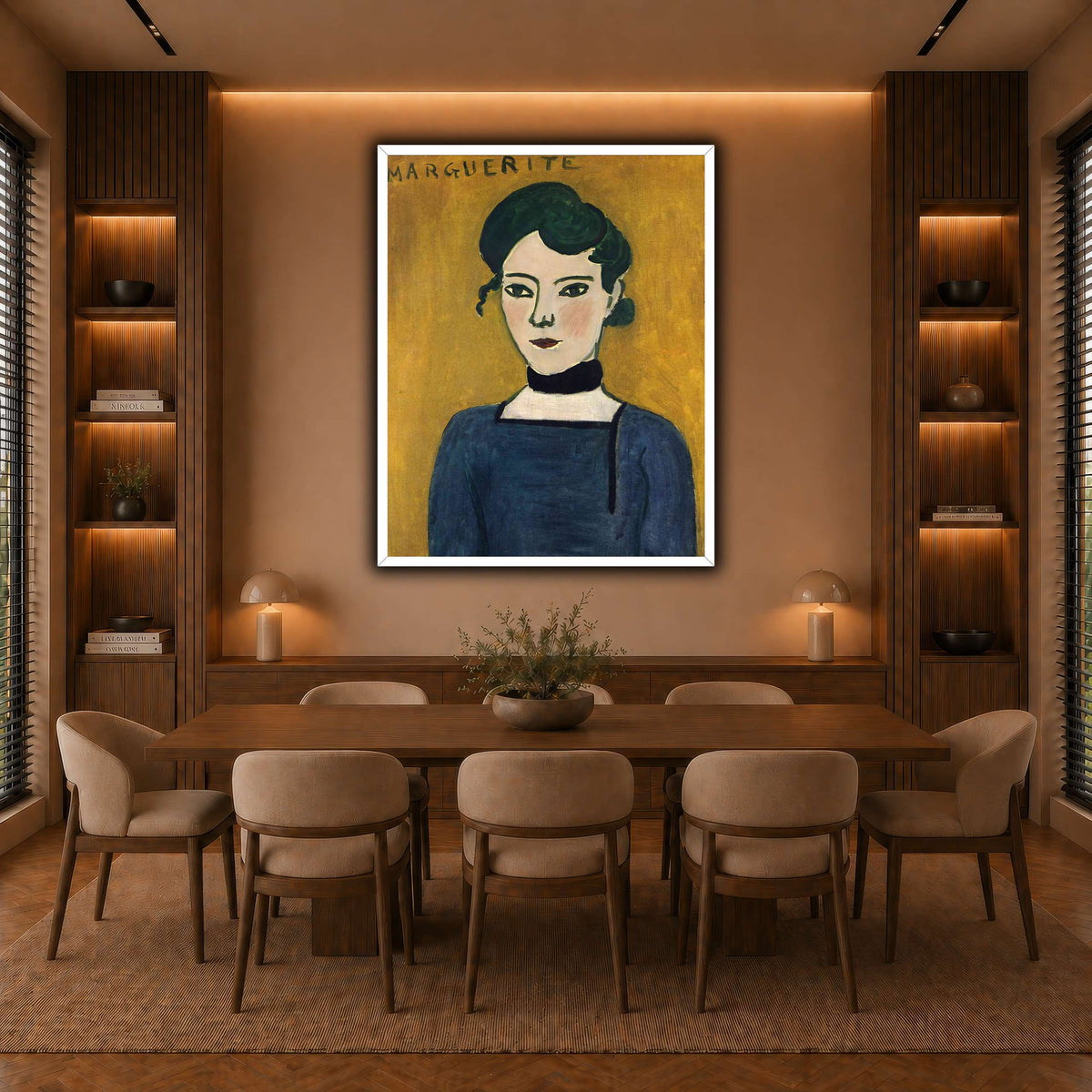 Portrait_de_Marguerite_Henri_Matisse warm-dining room