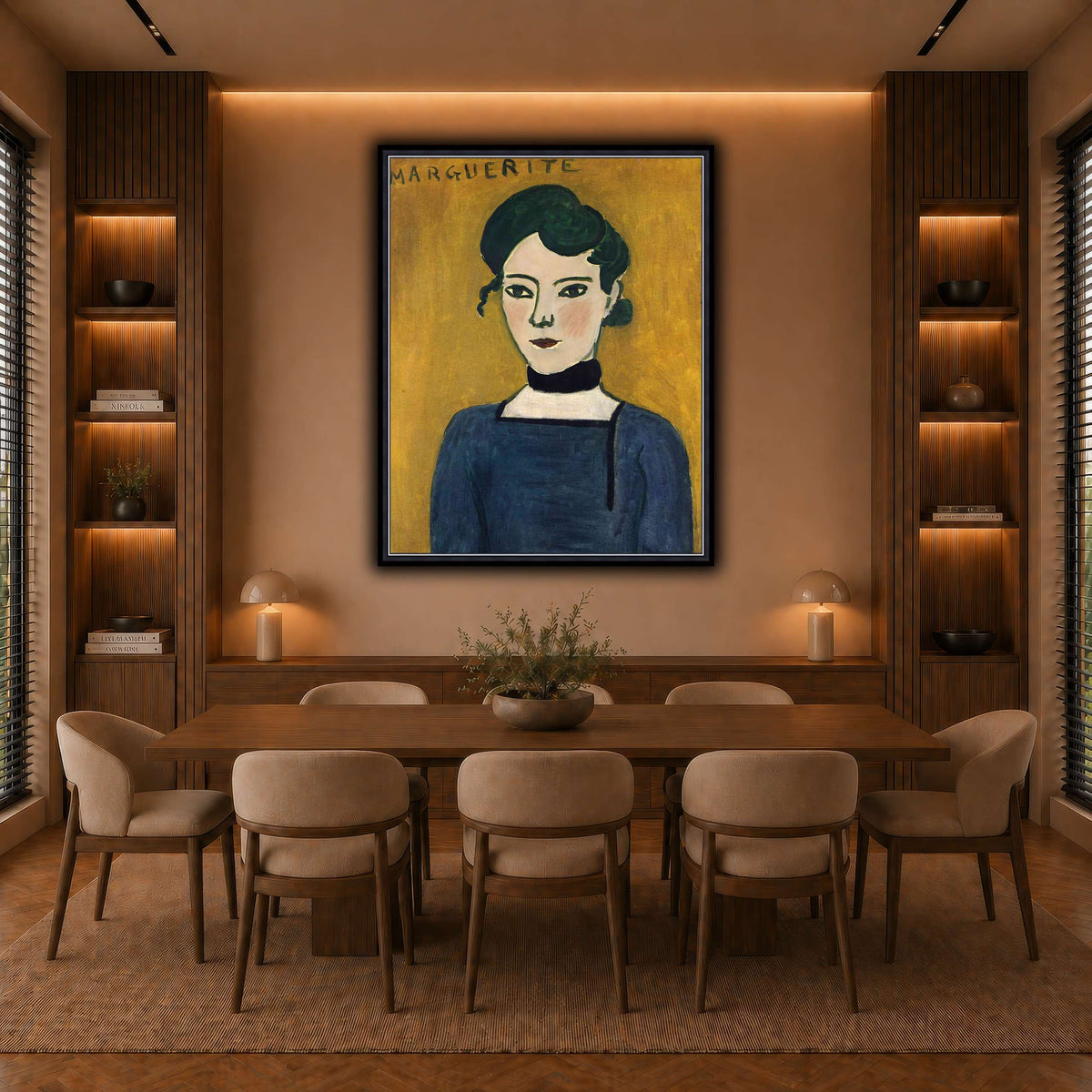 Portrait_de_Marguerite_Henri_Matisse warm-dining room