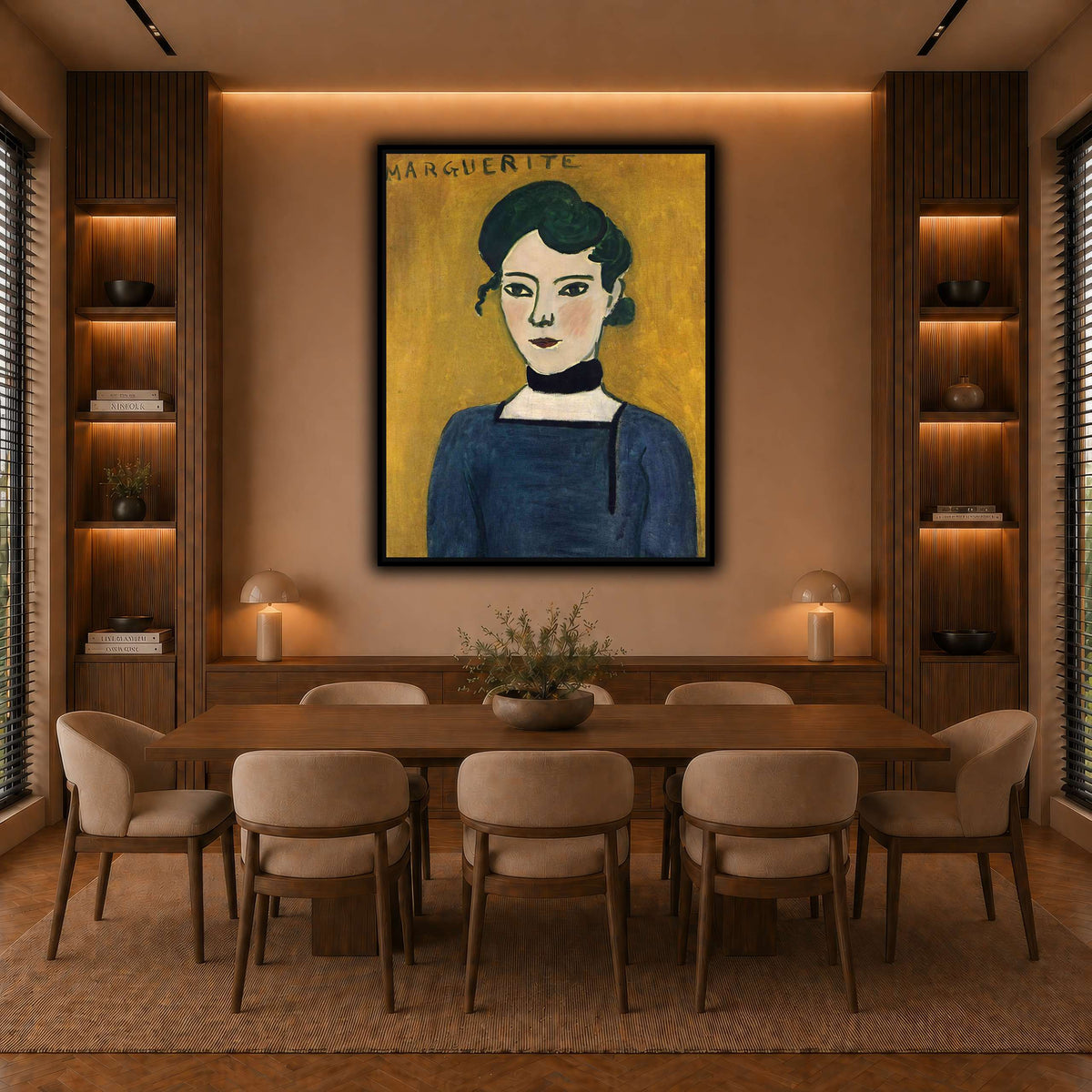 Portrait_de_Marguerite_Henri_Matisse warm-dining room