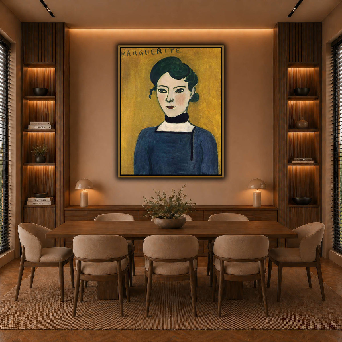 Portrait_de_Marguerite_Henri_Matisse warm-dining room