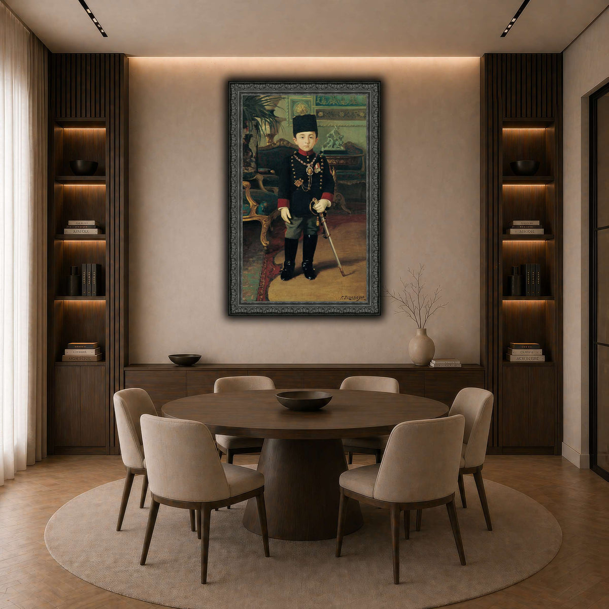 Prince_Abdürrahim_Efendi_Fausto_Zonaro dark neutral-dining room