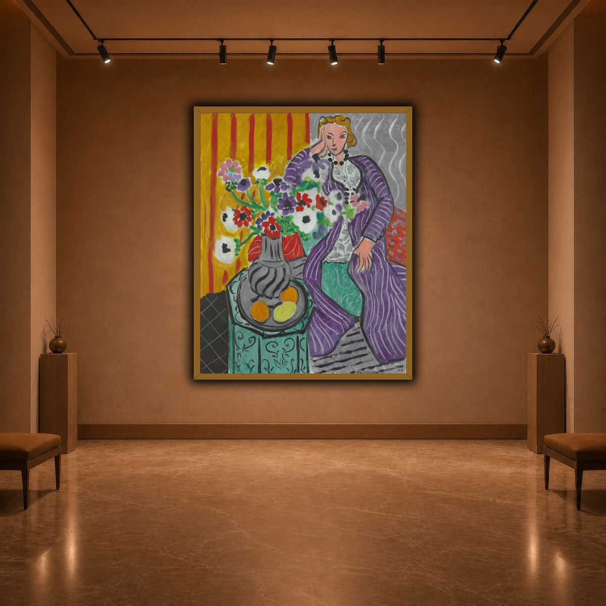Purple_Robe_and_Anemones_Henri_Matisse warm-agallery