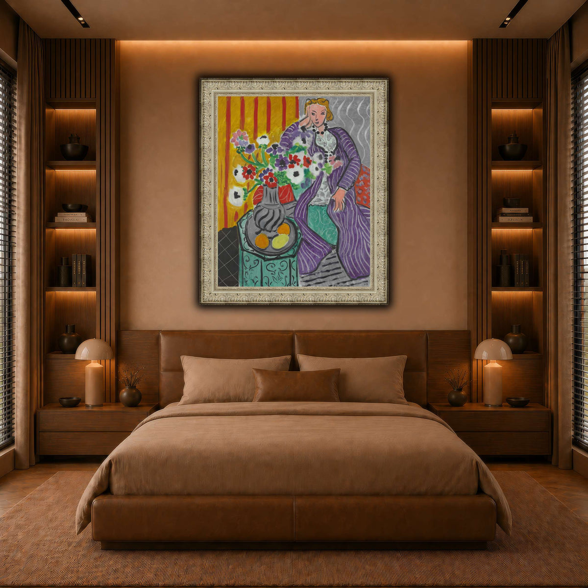 Purple_Robe_and_Anemones_Henri_Matisse warm-bedroom