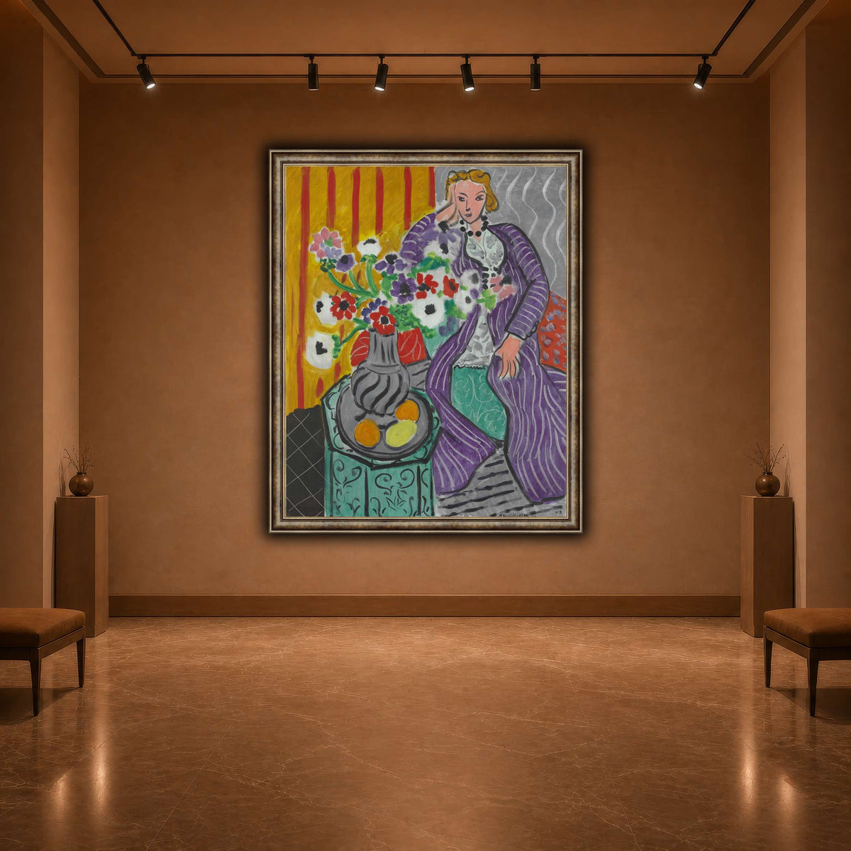 Purple_Robe_and_Anemones_Henri_Matisse warm-agallery