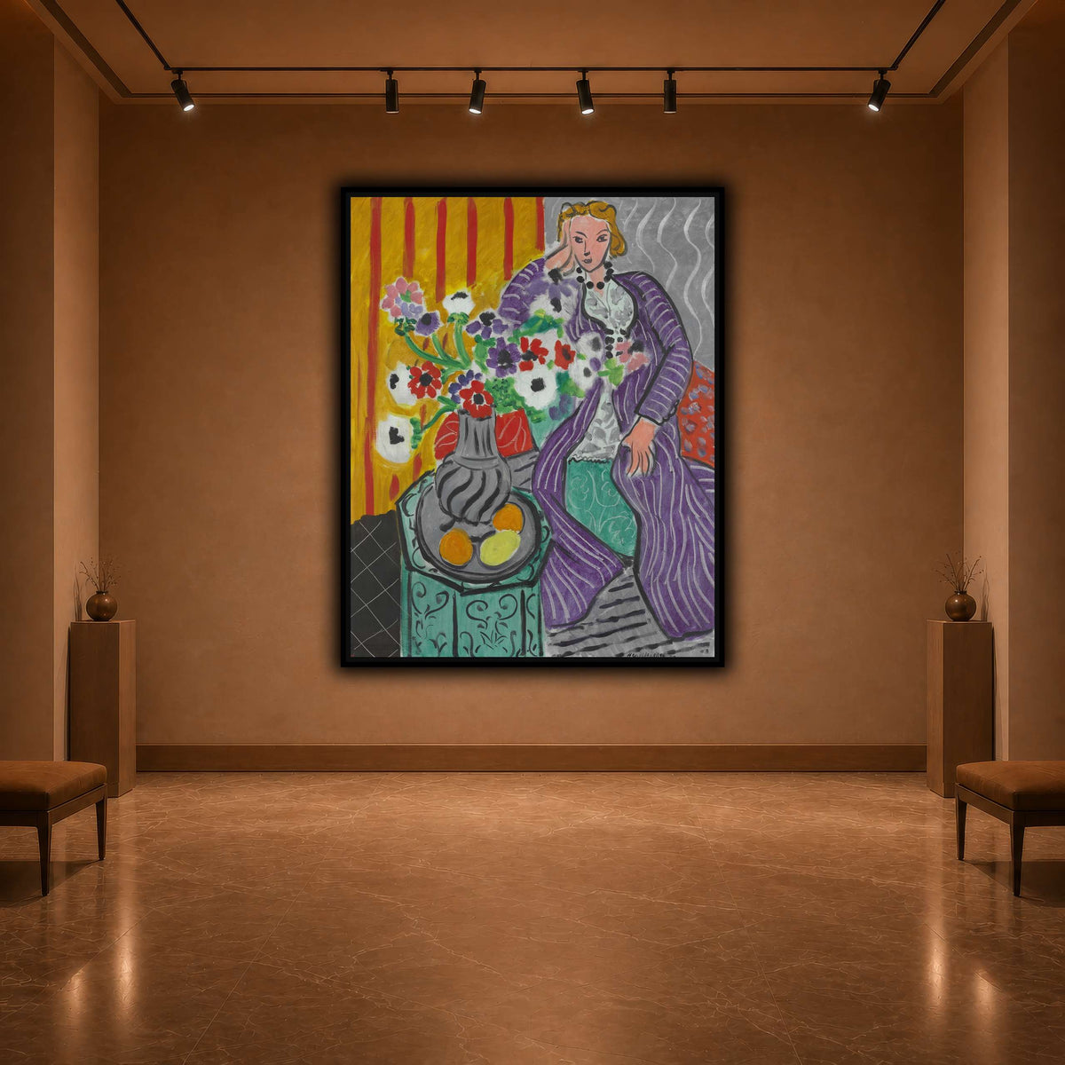 Purple_Robe_and_Anemones_Henri_Matisse warm-agallery