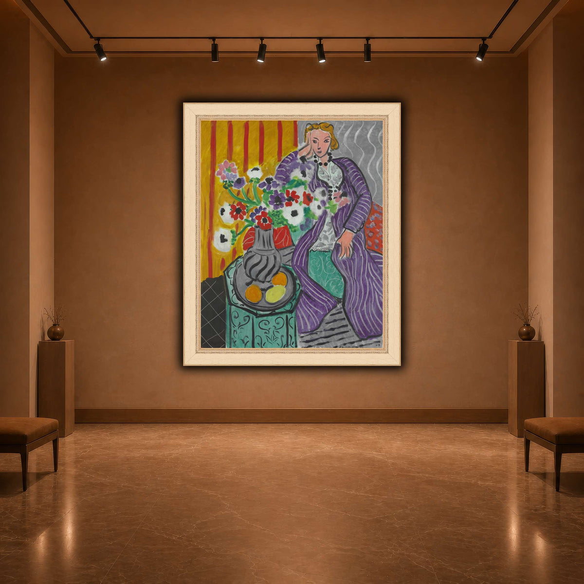 Purple_Robe_and_Anemones_Henri_Matisse warm-agallery