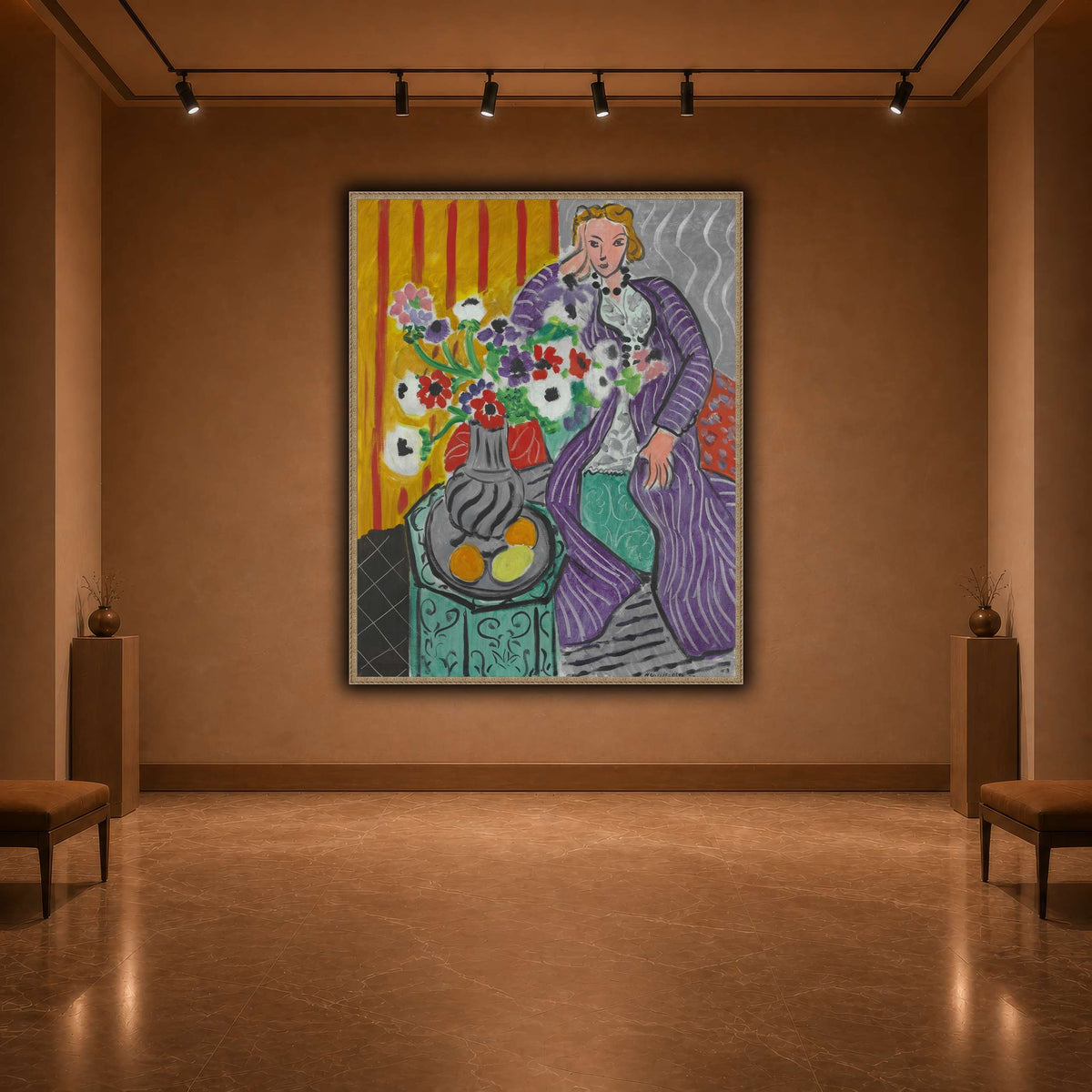 Purple_Robe_and_Anemones_Henri_Matisse warm-agallery
