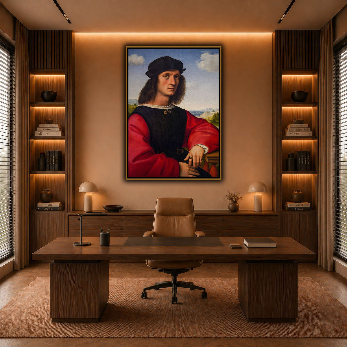 Raffaello_Sanzio_Agnolo_Doni's_portrait warm-office
