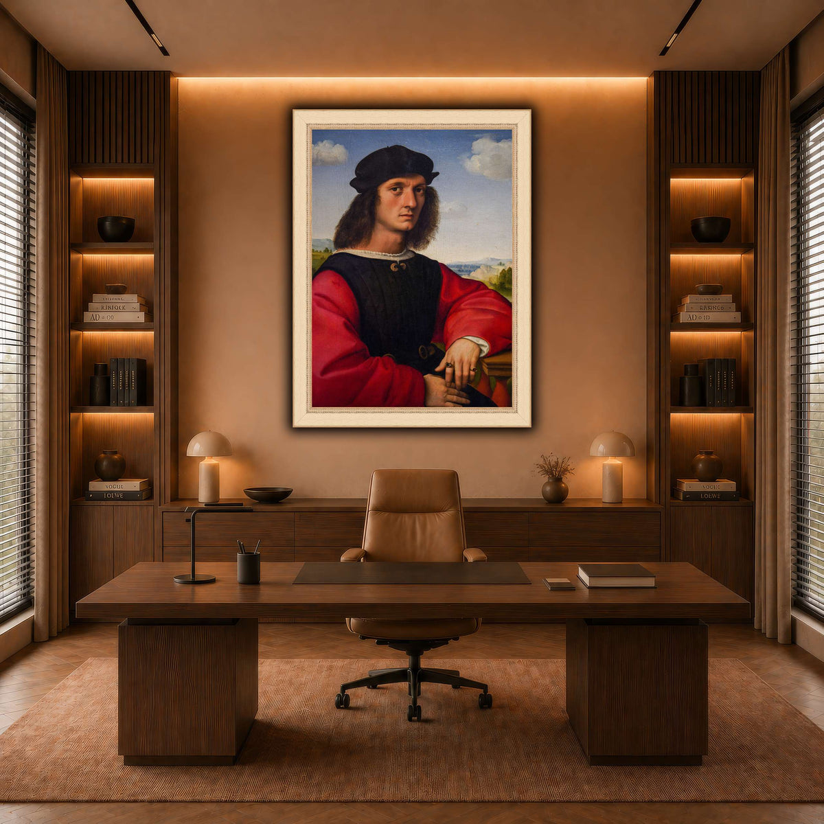 Raffaello_Sanzio_Agnolo_Doni's_portrait warm-office