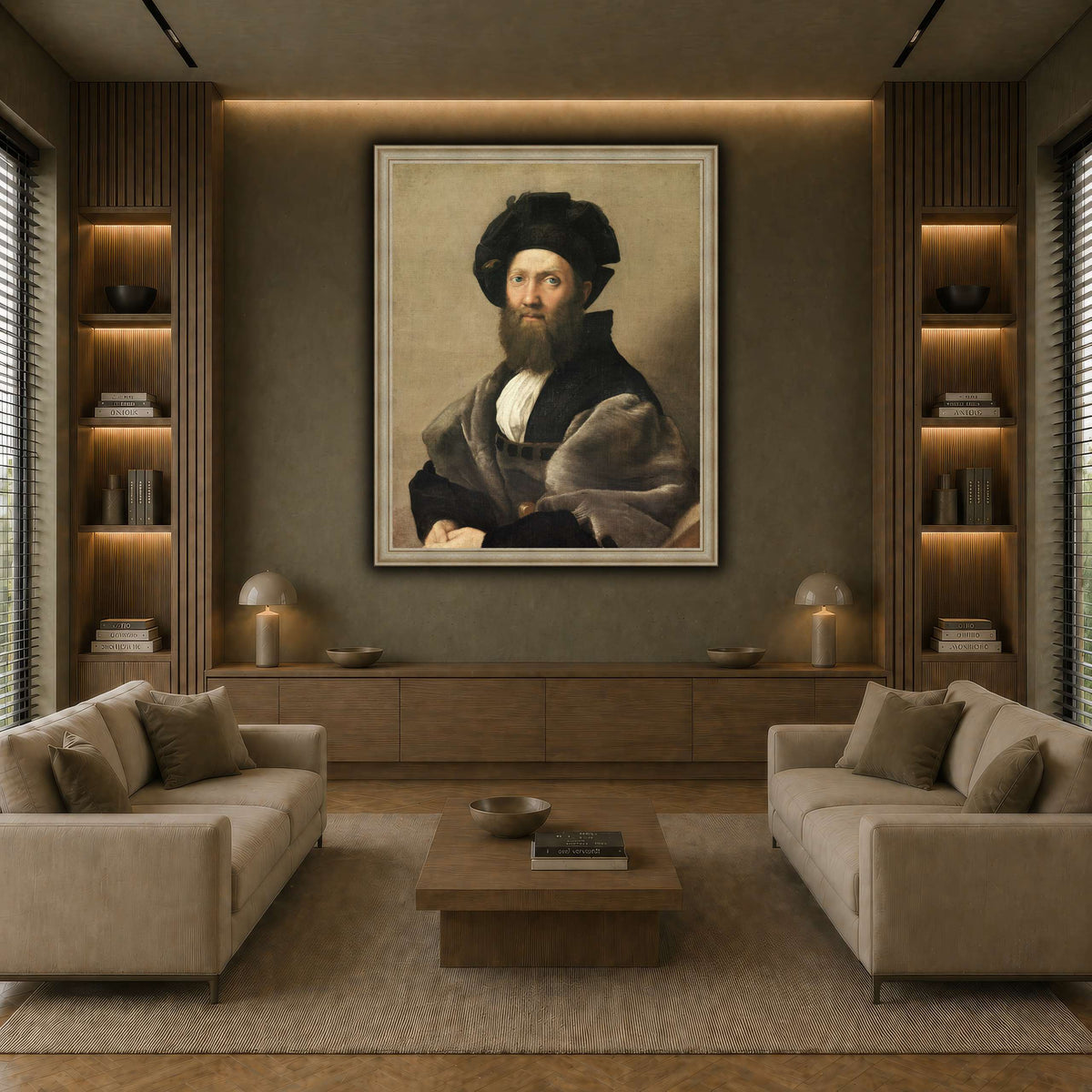 Raffaello_Sanzio_Baldassare_Castiglione earth-living room