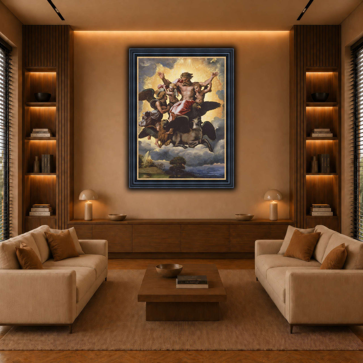 Raffaello_Sanzio_Ezekiel's_Vision warm-living-room