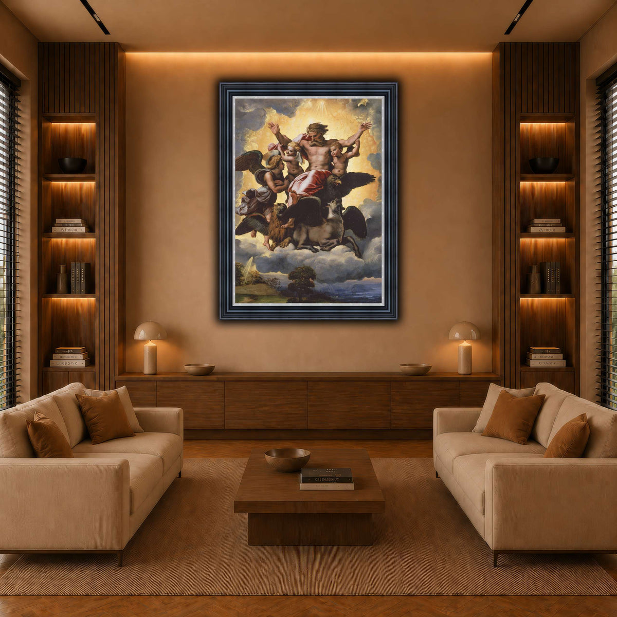 Raffaello_Sanzio_Ezekiel's_Vision warm-living-room
