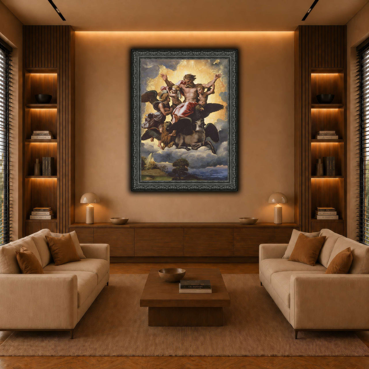 Raffaello_Sanzio_Ezekiel's_Vision warm-living-room
