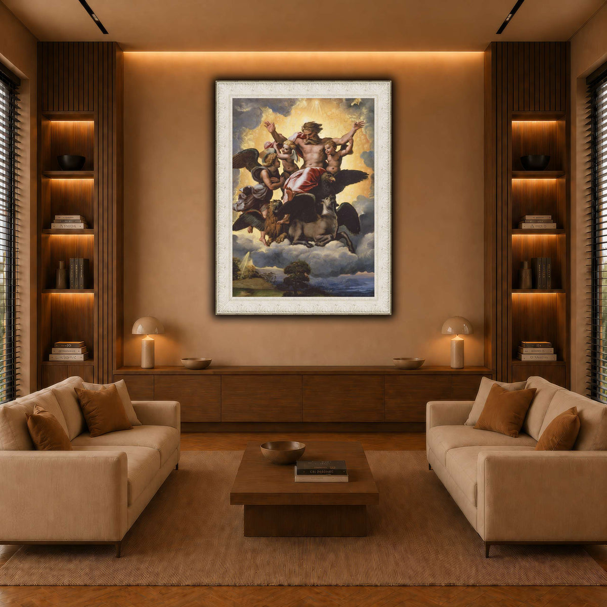 Raffaello_Sanzio_Ezekiel's_Vision warm-living-room
