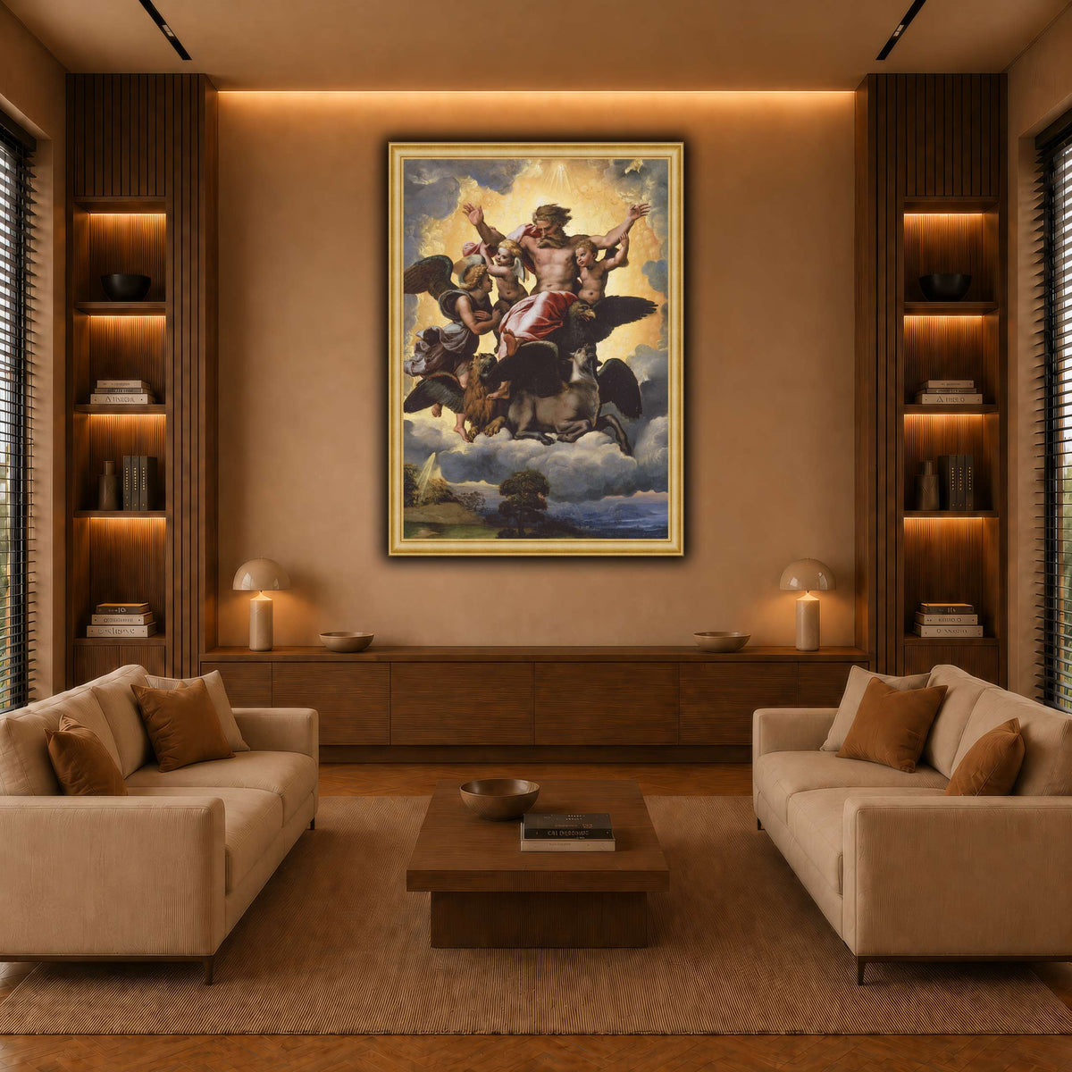 Raffaello_Sanzio_Ezekiel's_Vision warm-living-room