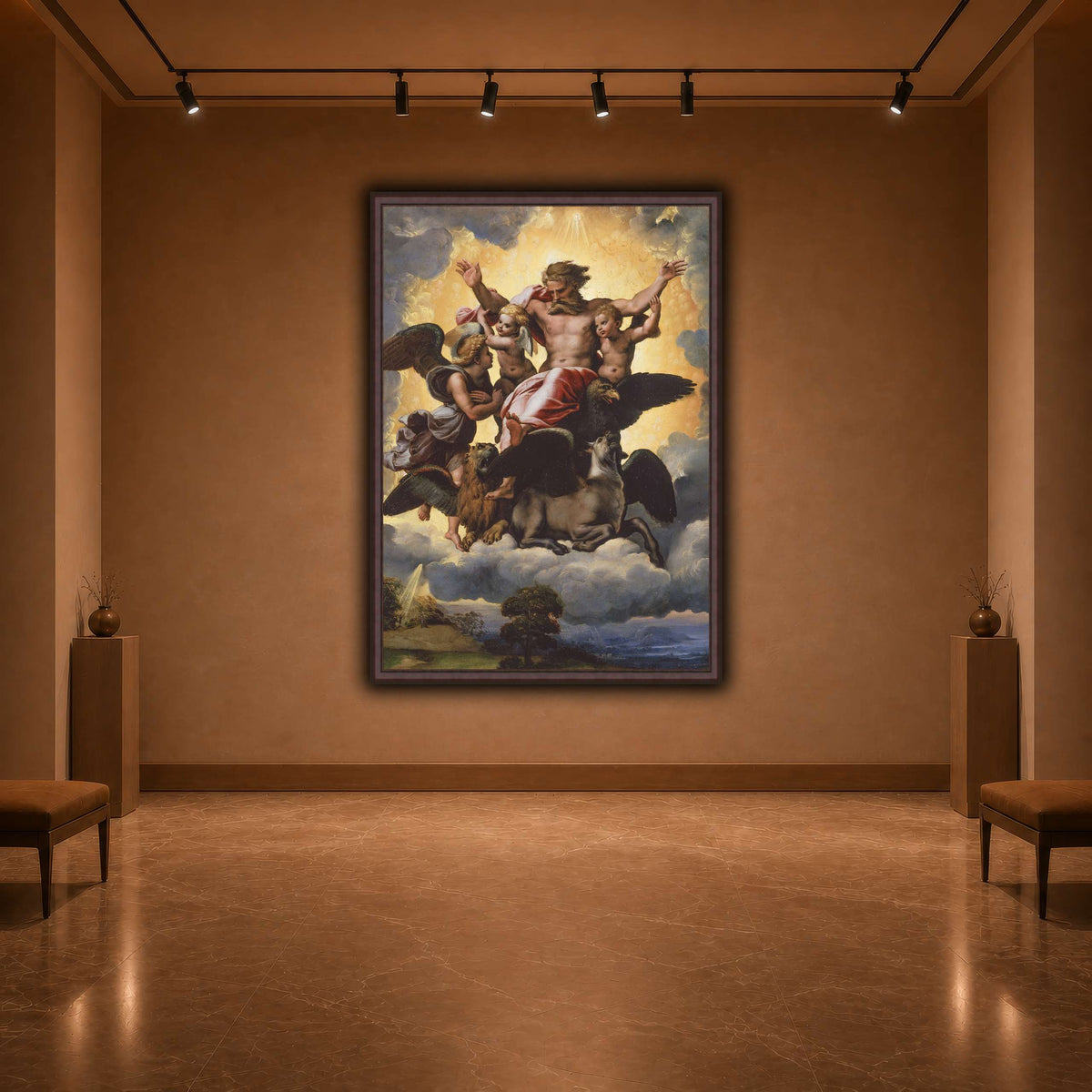 Raffaello_Sanzio_Ezekiel's_Vision warm-agallery