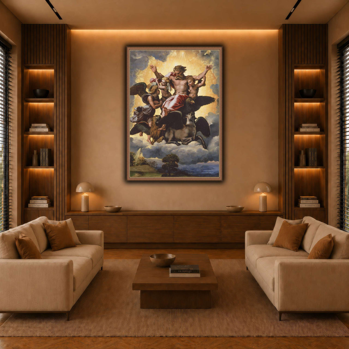 Raffaello_Sanzio_Ezekiel's_Vision warm-living-room