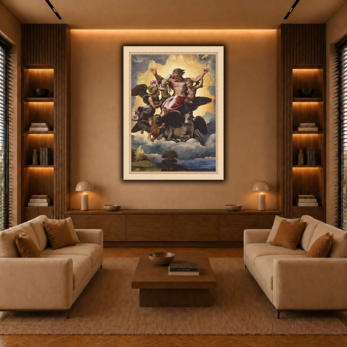 Raffaello_Sanzio_Ezekiel's_Vision warm-living-room