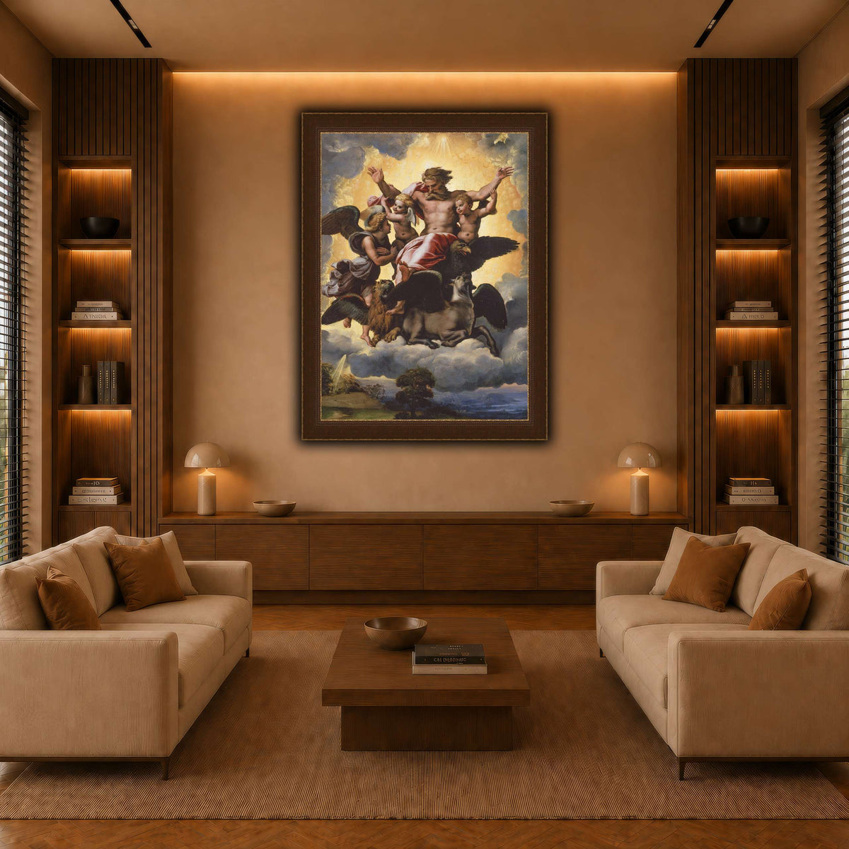 Raffaello_Sanzio_Ezekiel's_Vision warm-living-room