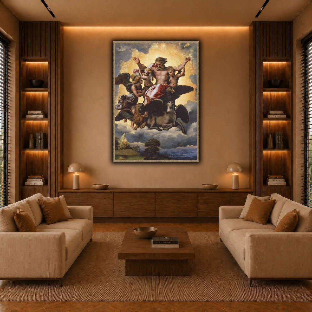 Raffaello_Sanzio_Ezekiel's_Vision warm-living-room