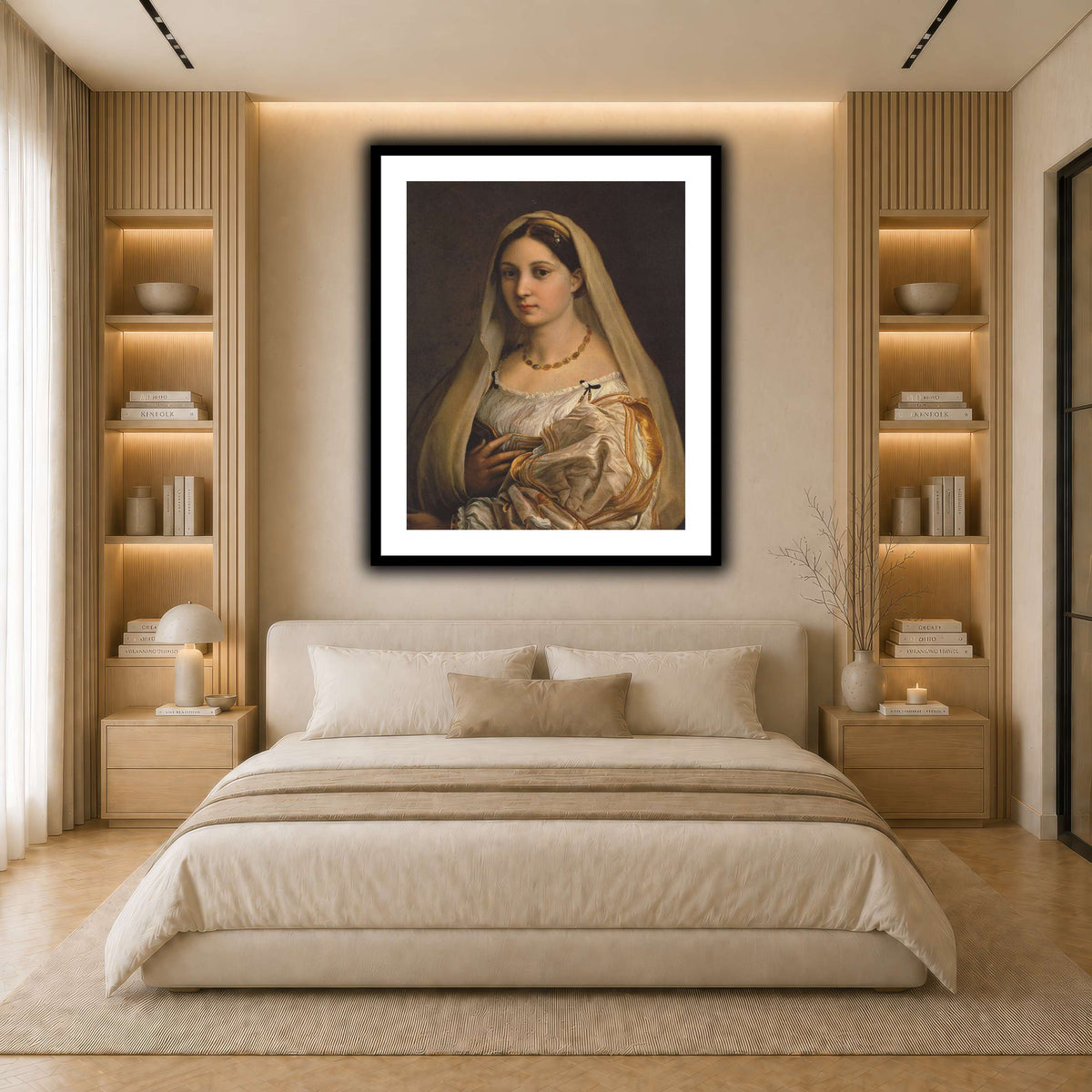 Raffaello_Sanzio_La_Donna_Velata light neutral- bedroom