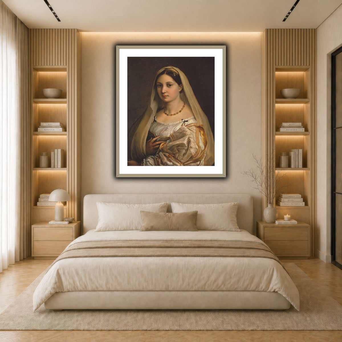 Raffaello_Sanzio_La_Donna_Velata light neutral- bedroom
