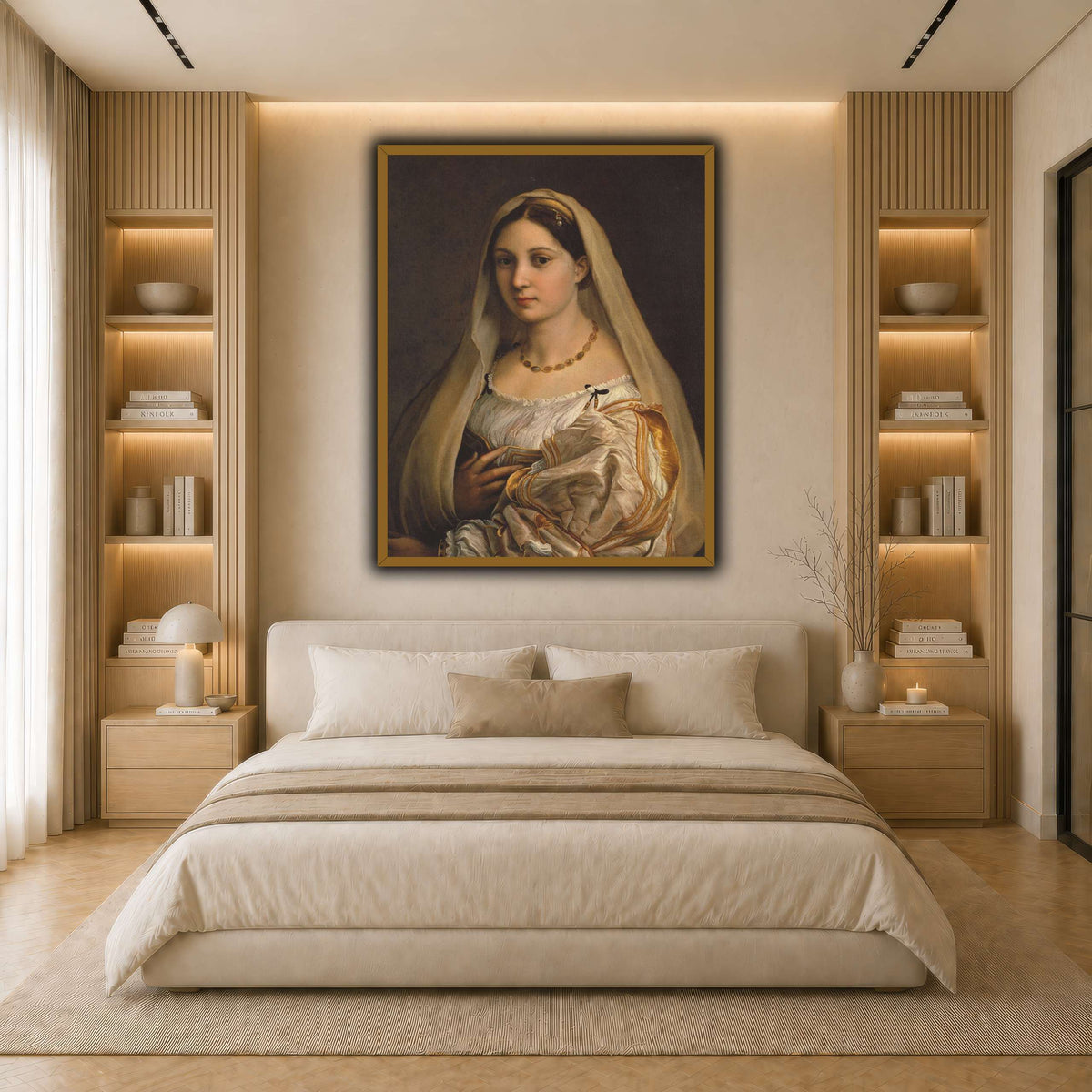 Raffaello_Sanzio_La_Donna_Velata light neutral- bedroom