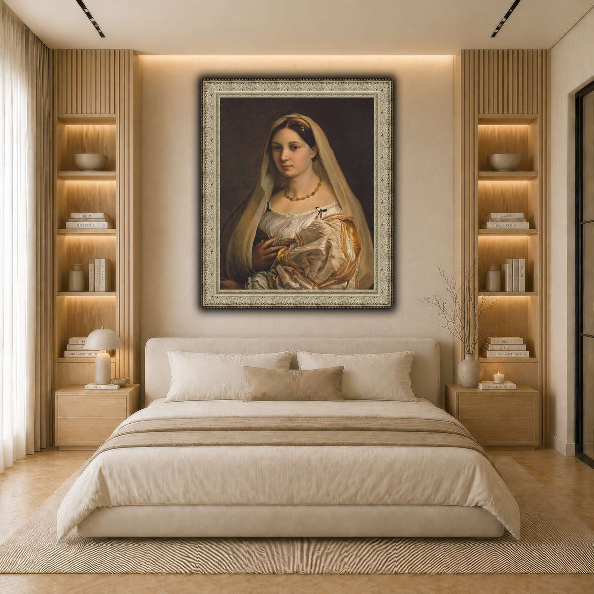 Raffaello_Sanzio_La_Donna_Velata light neutral- bedroom