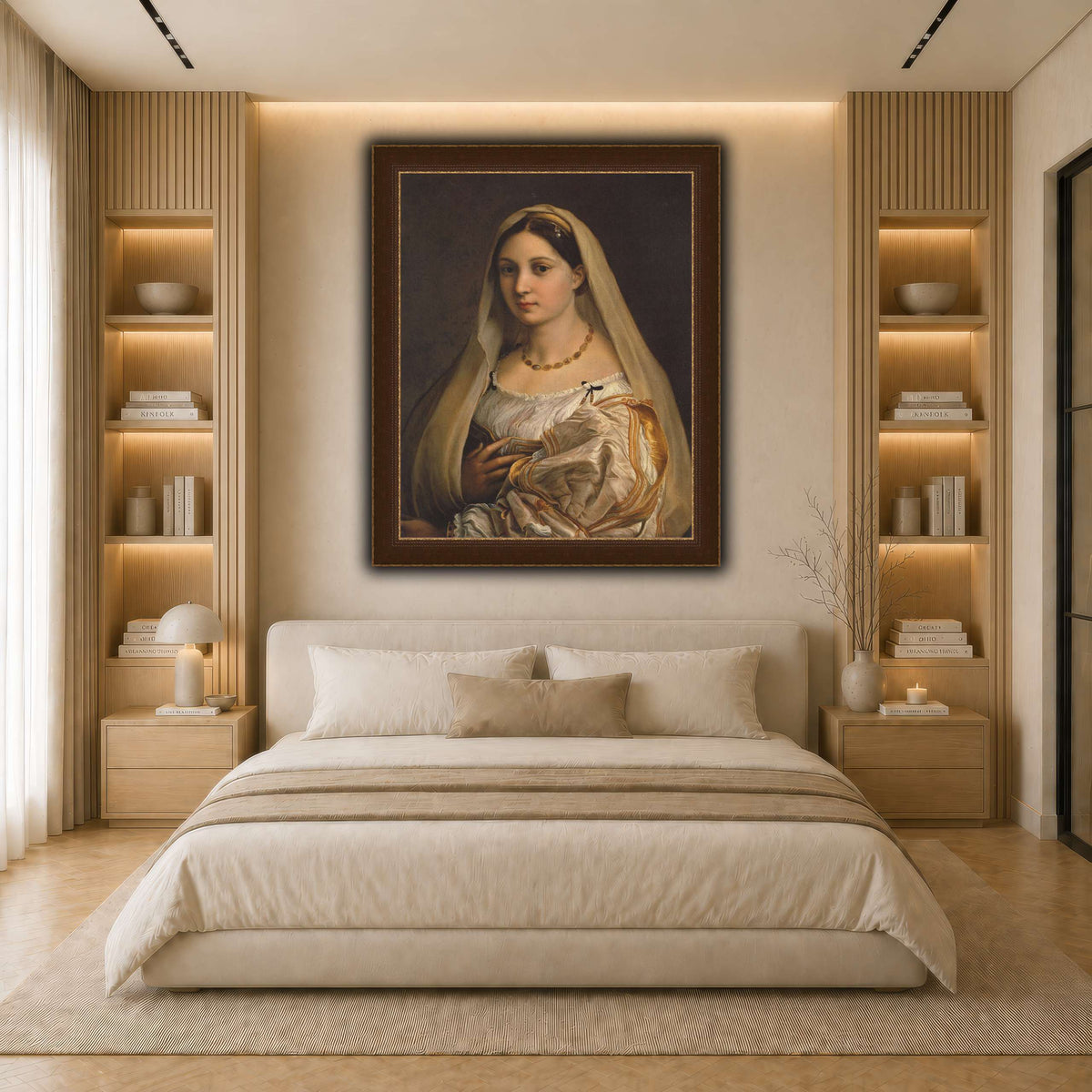 Raffaello_Sanzio_La_Donna_Velata light neutral- bedroom