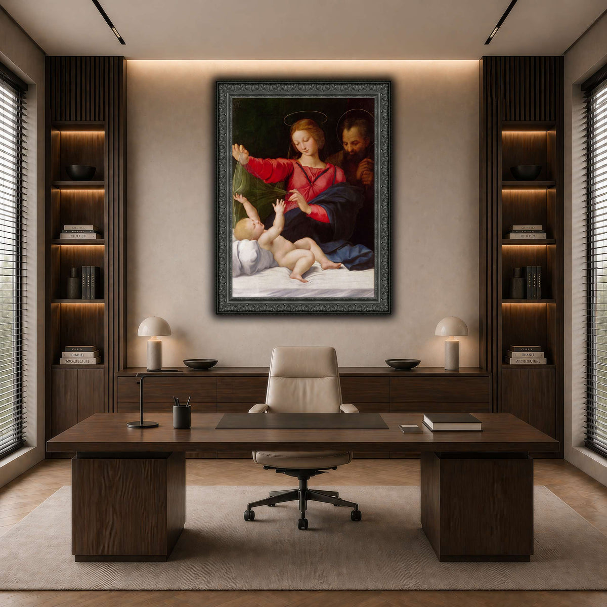 Raffaello_Sanzio_La_Madone_de_Lorette dark neutral-office