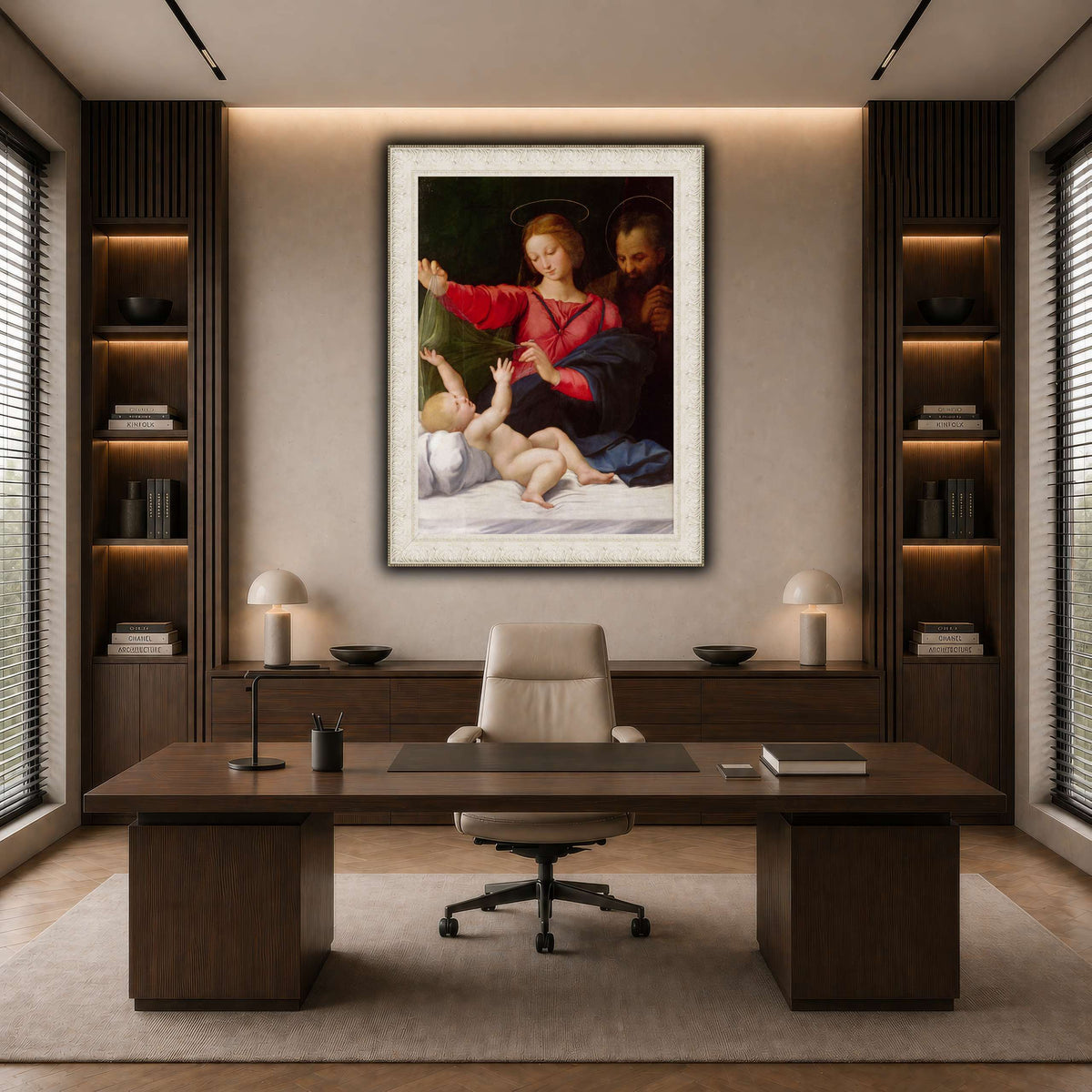Raffaello_Sanzio_La_Madone_de_Lorette dark neutral-office