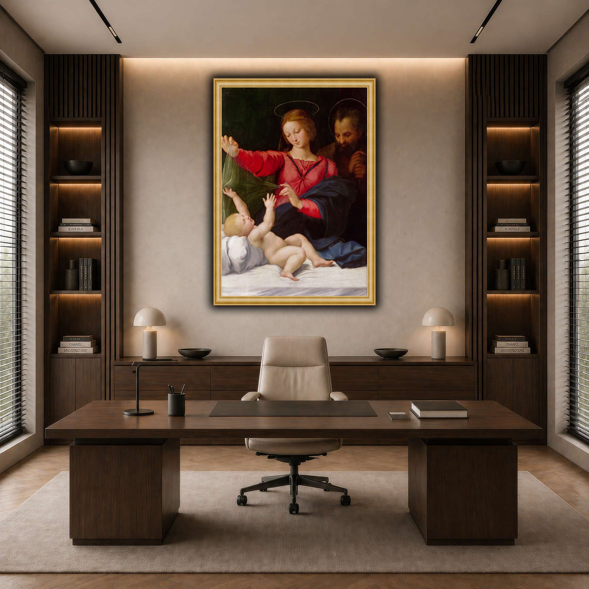 Raffaello_Sanzio_La_Madone_de_Lorette dark neutral-office