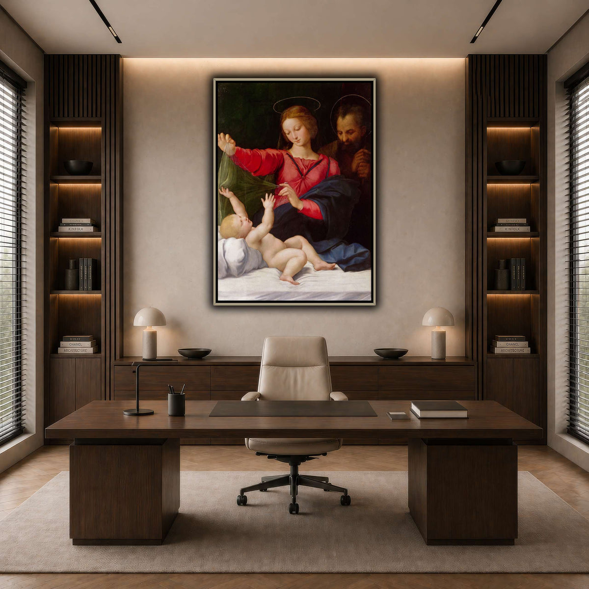 Raffaello_Sanzio_La_Madone_de_Lorette dark neutral-office