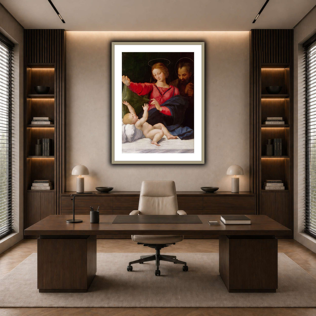 Raffaello_Sanzio_La_Madone_de_Lorette dark neutral-office