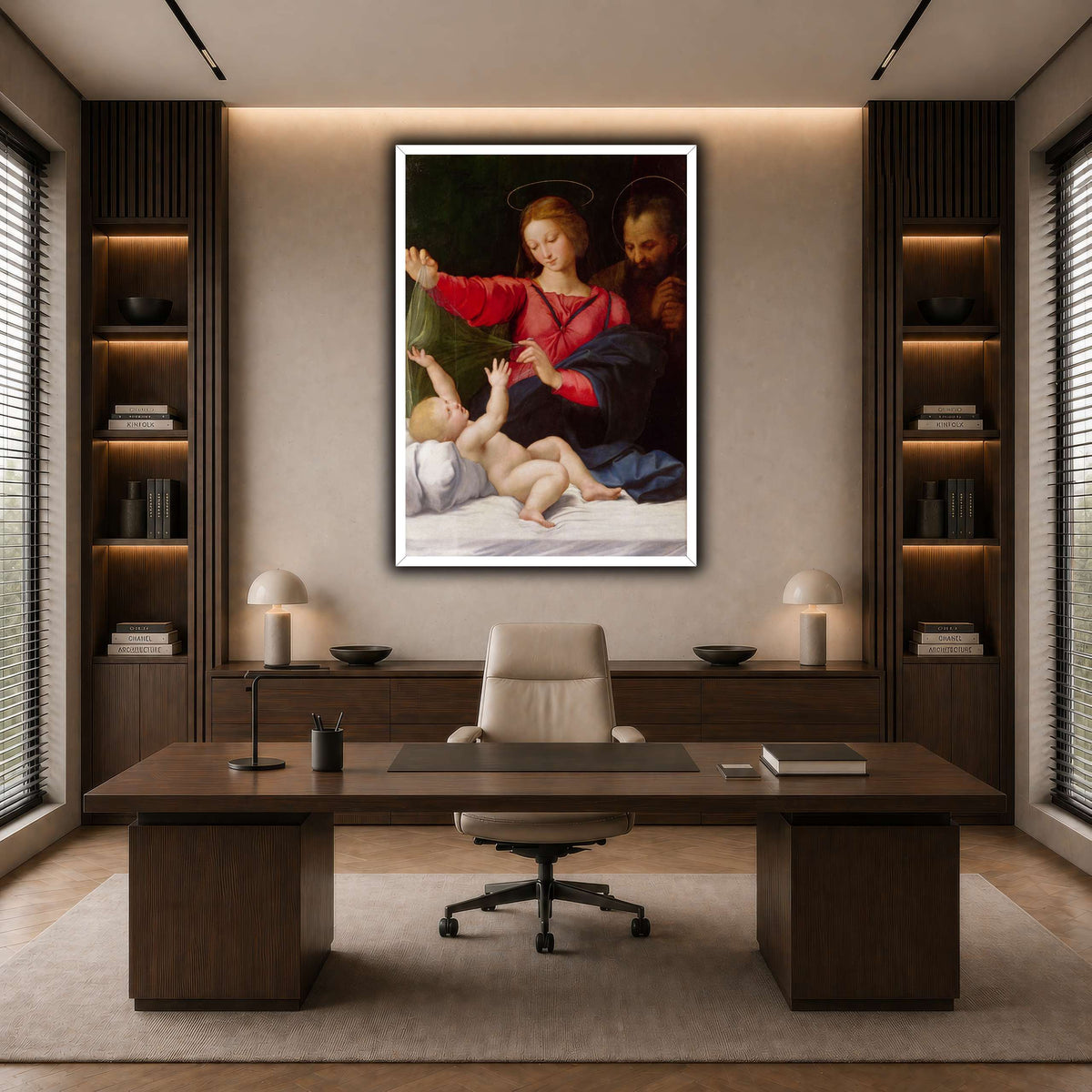Raffaello_Sanzio_La_Madone_de_Lorette dark neutral-office