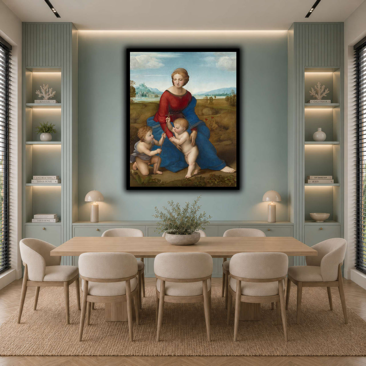 Raffaello_Sanzio_Madonna_in_the_Meadow cool-dining