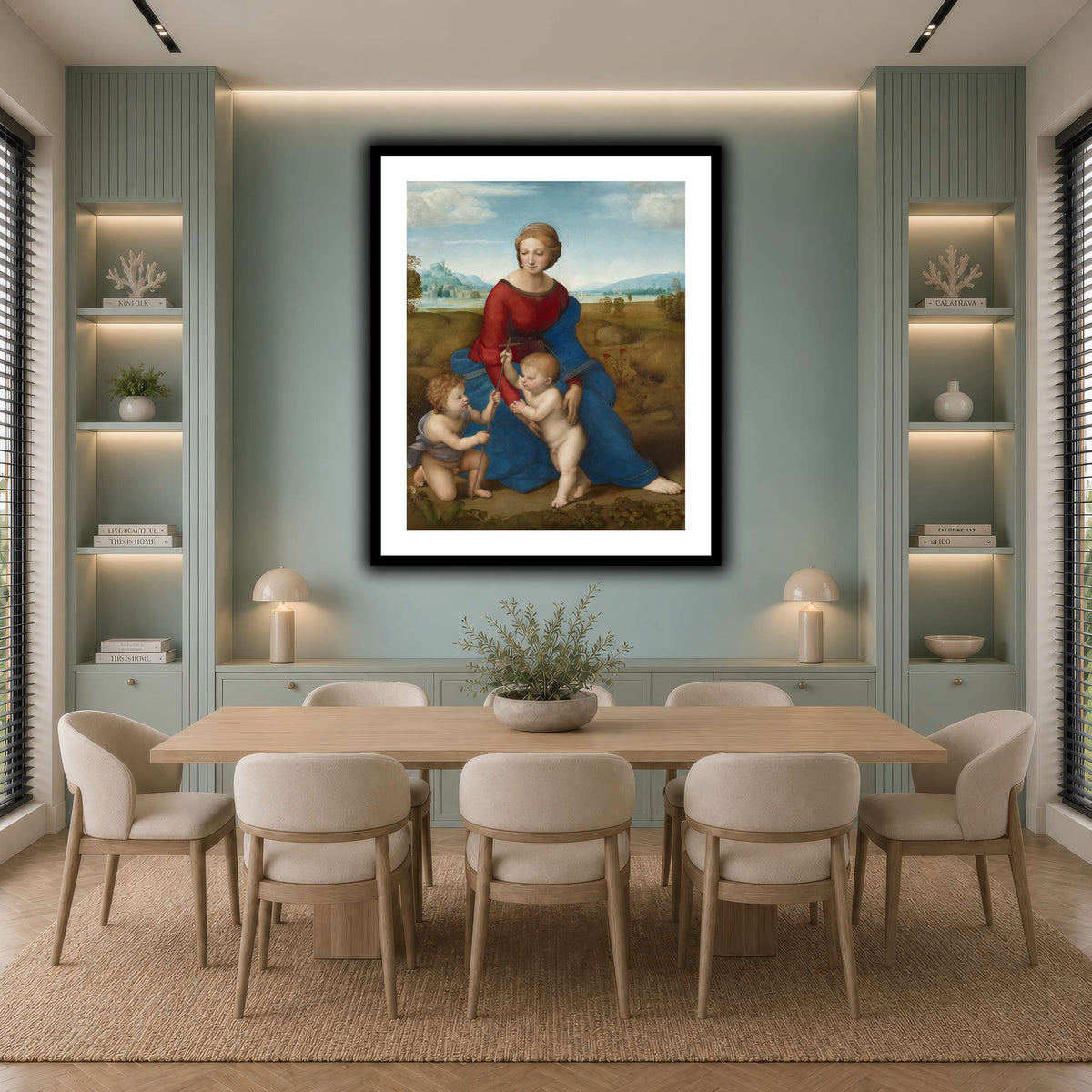 Raffaello_Sanzio_Madonna_in_the_Meadow cool-dining