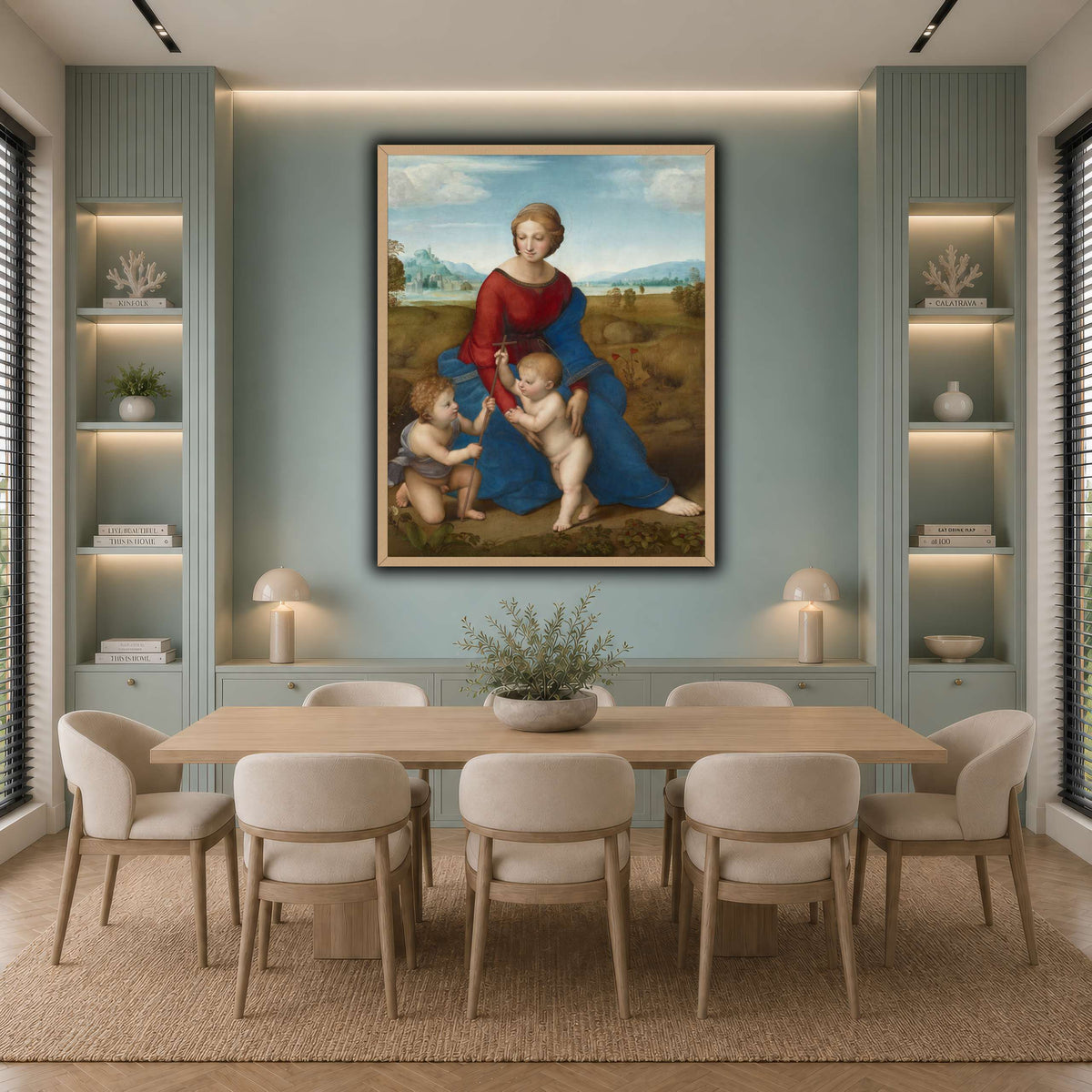 Raffaello_Sanzio_Madonna_in_the_Meadow cool-dining