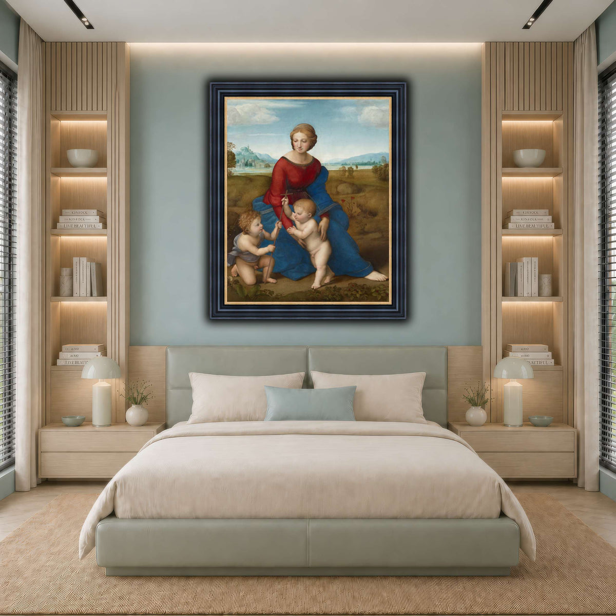 Raffaello_Sanzio_Madonna_in_the_Meadow cool-bedroom